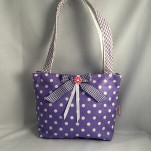 Voor de Kleintjes - handtas lila stip