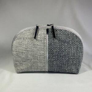 Toilettas luxe - blauw /zilver