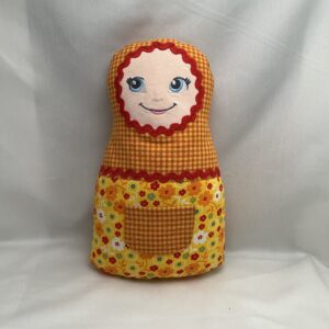 Voor de kleintjes slaap / wakker pop - Geel