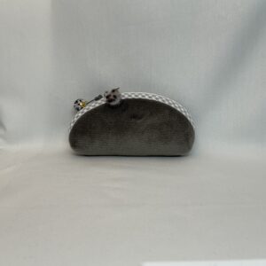 Luxe etui rond - grijs soft