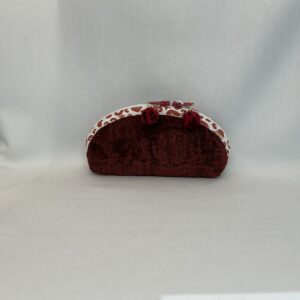 Luxe etui rond - diep rood